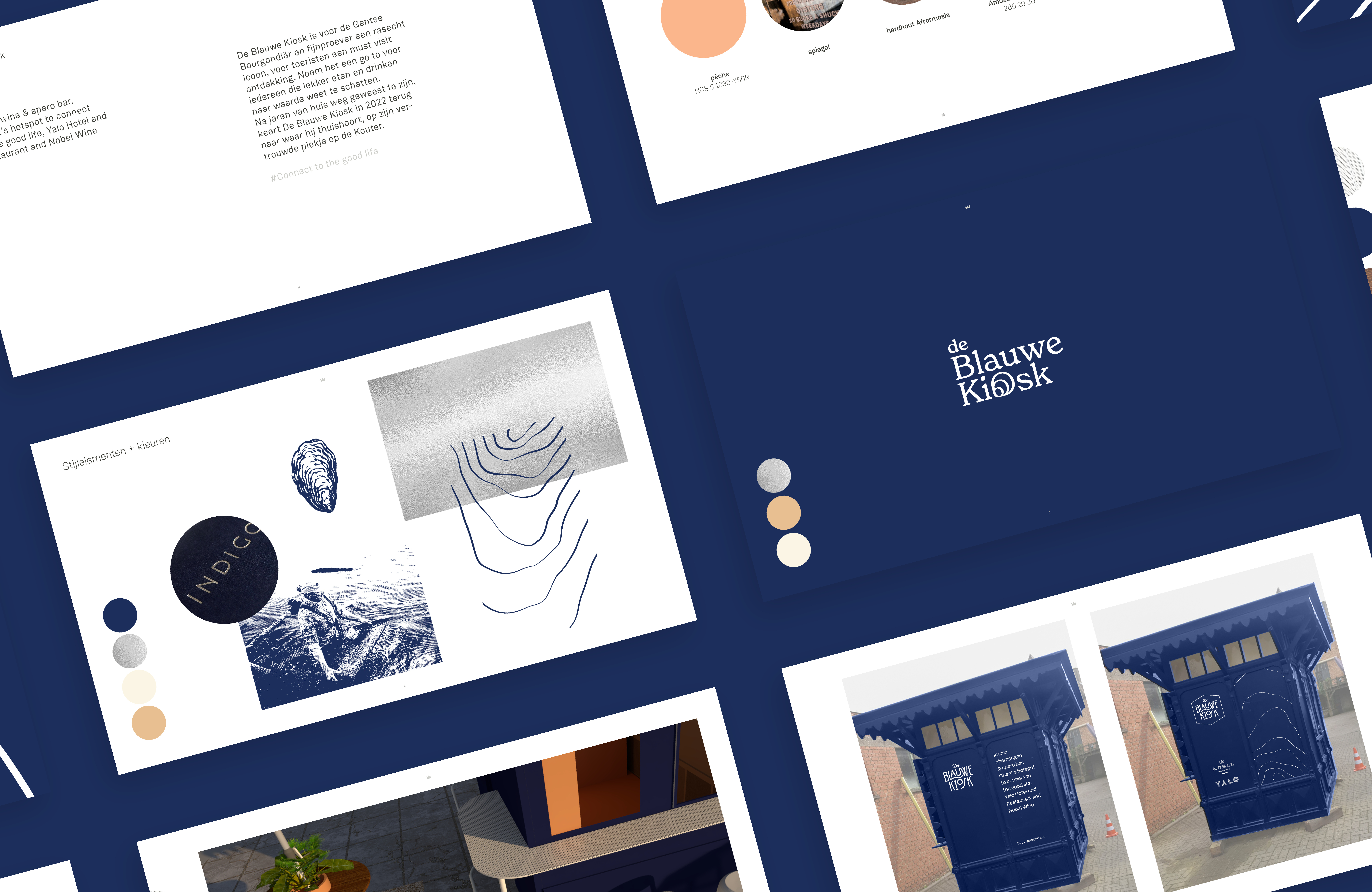 De Blauwe Kiosk — branding — mockup 1