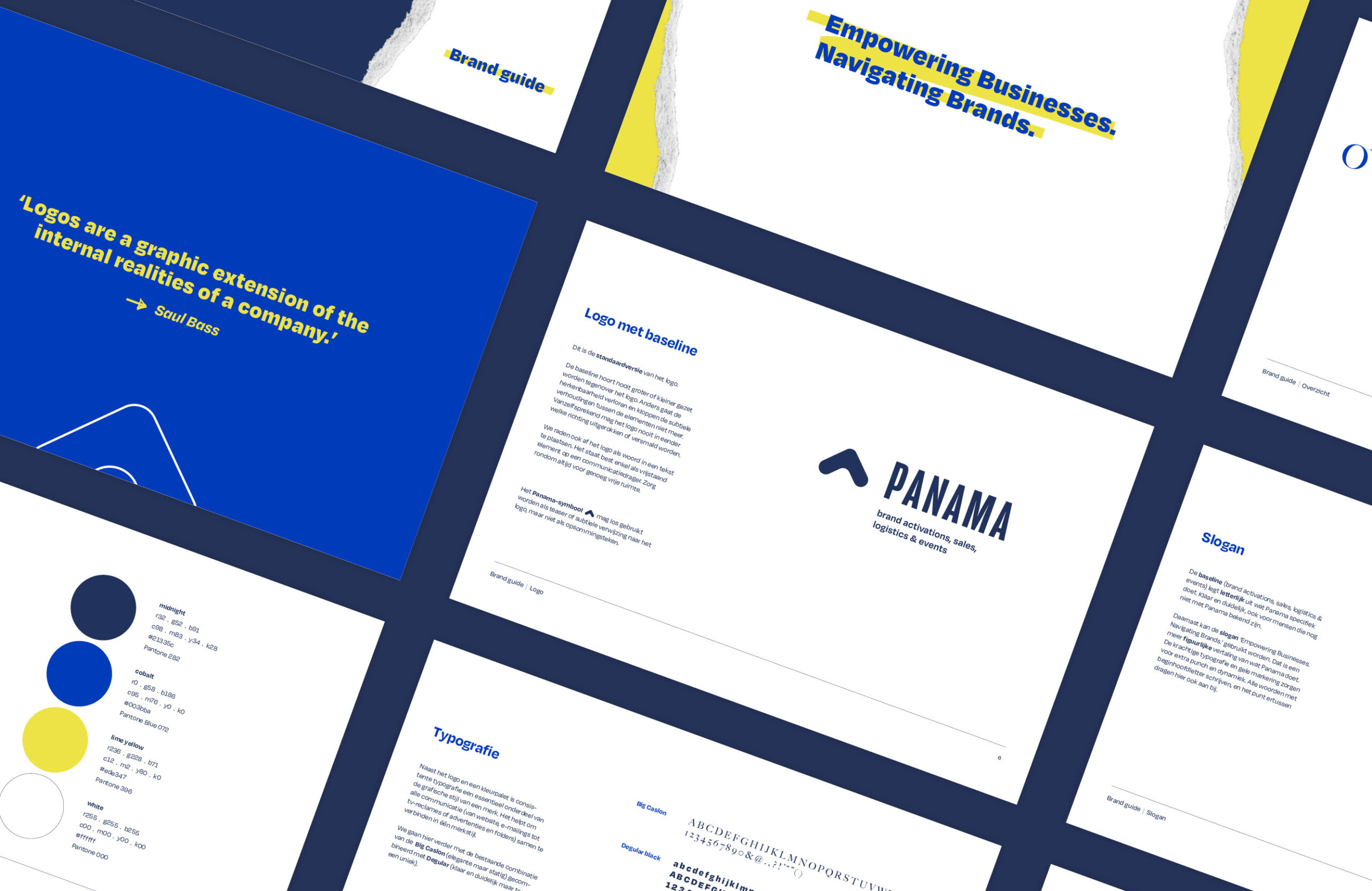 KG x Panama — brand guide project page